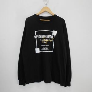 NEIGHBORHOOD ネイバーフッド 241PCNH-LT07 NH.TEE LS-7 長袖Tシャツ ロンT カットソー ロゴ L 10115466