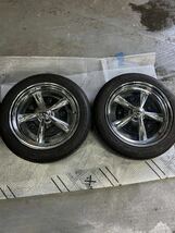 EMPI RADERホイール フルクローム 5LUG(PCD205) 5J X 15 レーダー　タイヤ付き　空冷VW_画像2