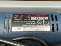 送料無料S84042 RYOBI リョービ ホビールーター HR-100 電動彫刻刀 電気グラインダー 電動工具_画像4