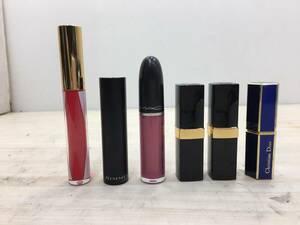 送料無料S76713 口紅 リップカラー グロス 6点セット CHANEL Christian Dior RIMMEL ESTEE LAUDE MAC 　シャネル　ディオール　マッ