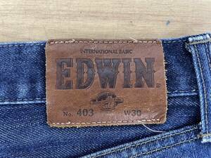 送料無料S82525 EDWIN エドウィン 403 W30 デニムパンツ ストレート Gパン ジーパン メンズ