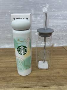 送料無料S78658 starbucks ステンレスボトル 355ml グラスタンブラー 25YEARS 473ml スターバックス コーヒー 2個セット まとめ 美品良品