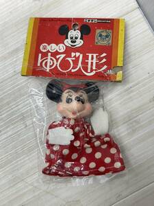  free shipping S73209 happy .. doll Minnie Mouse Disney nichi ton Vintage Showa Retro retro toy period thing minnie unopened 