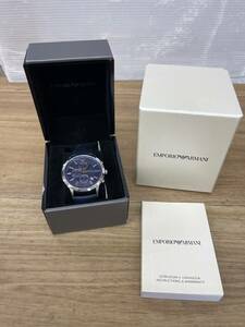  бесплатная доставка S82495 EMPORIO ARMANI наручные часы темно-синий AR-11216 Armani 