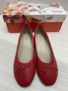  free shipping S65755 melissa Melissa flat shoes bare- shoes 25cm red box attaching 