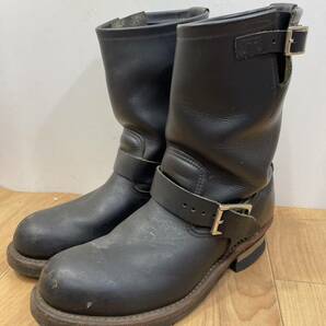 送料無料S84168 RED WING レッドウィング 2268 エンジニアブーツ 26.5cm 刻印 ブラック 黒 ビンテージ 靴 メンズ  8.5インチの画像6