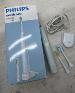 Бесплатная доставка S73979 Philips Sonic Care Philips HX6863/66 Электрическая зубная щетка светло -голубая