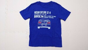  T-shirt short sleeves size M for man Nissan Skyline GTR BNR34 new goods unused 