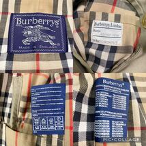 80s 古着 Burberry’sバーバリー Vintage バーバリー ズ コート 英国製 ステンカラーコート コットン アウター メンズ 42（s相当）_画像9