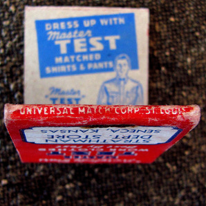 【マッチ】ビンテージ TEST OVERALLS 1930s - 1940年代 テスト オーバーオール ワーク 広告 ジーンズ レア【デッドストック】2の画像5