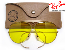 美品Vintage B&L USA製RayBan SHOOTER Kalichrome 62mmカリクローム イエローレンズ ボシュロムBLゴールド金シューターゴールドKalアメリカ_画像1