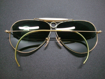 希少Vintage B&L RayBan SHOOTER G15 62mmメタルUSAシュータMETALボシュロムBLアメリカ製シューティング グラスGoldゴールド米国サングラス_画像6