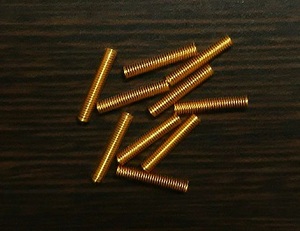  compilation electro- for springs length 15mm Lynn blue copper 10 pcs set α