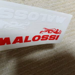 未使用 マロッシ MALOSSI デカール 赤 白 小 ステッカー シール イタリア 2スト ミナレリ aerox エアロックス ヤマハ カスタム イタリーの画像3