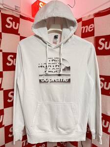 ☆超激レア☆Supreme The North Face Metallic Logo Hooded Sweatshirt White シュプリーム ノースフェイス メタリック ロゴ パーカー