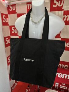 ☆激レア☆Supreme Canvas Tote 黒 シュプリーム キャンバス トートバッグ