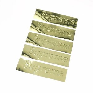 【未使用】シュプリーム Supreme 2022年秋冬 BOX LOGO STICKER GOLD 5枚セット ステッカー