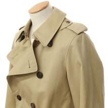 【中古】アクアスキュータム Aquascutum コットンツイル トレンチコート ベージュ【サイズ36】_画像2