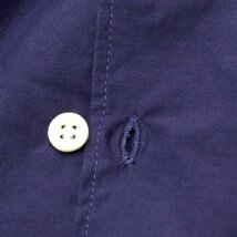 【中古】ビームス BEAMS リヨセルコットン オープンカラー 半袖シャツ パープルネイビー【サイズS】_画像5