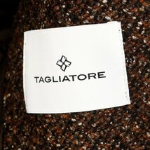 【新品】タリアトーレ TAGLIATORE WALT ウールナイロンシルク フーデッドコート ブラウン系【サイズ48】_画像6