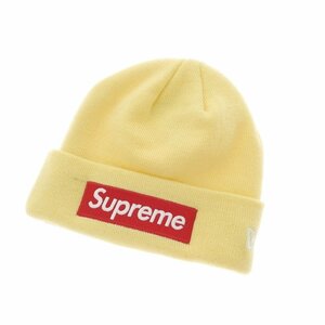 【中古】シュプリーム 2022年秋冬 New Era Box Logo Beanie アクリル ビーニー ニットキャップ