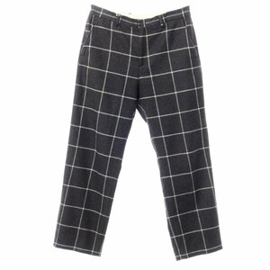 【中古】シュプリーム 2022年秋冬 Windowpane Wool Trouser ウール スラックスパンツ【34】