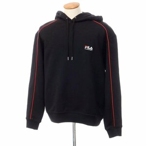 【中古】ワイ プロジェクト Y/PROJECT × FILA ダブルネックフーディー スウェットパーカー【M】