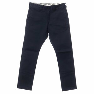 【中古】ディッキーズ Dickies ポリエステルコットン チノパンツ ネイビー【サイズ30】