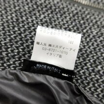 【中古】シーラップ Sealup ウールナイロン 中綿 ブルゾン グレーxブラック【サイズ50】_画像9