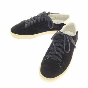 【中古】サンローラン SAINT LAURENT スエード ローカット スニーカー ブラック【サイズ40】