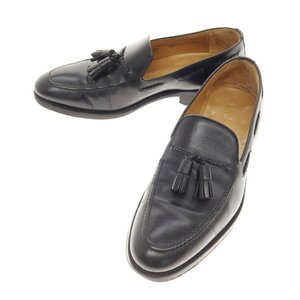 【中古】コードウェイナー Cordwainer レザー タッセルローファー ブラック【サイズ39】