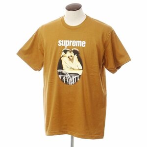 【中古】シュプリーム Supreme 2023年春夏 Kiss Tee プリント 半袖Ｔシャツ ブラウン【サイズL】