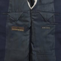 【中古】アザブテーラー azabu tailor ウール 2B テーラードジャケット ネイビー【サイズ46】_画像9