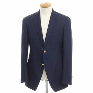 【中古】アザブテーラー azabu tailor ウール 2B テーラードジャケット ネイビー【サイズ46】