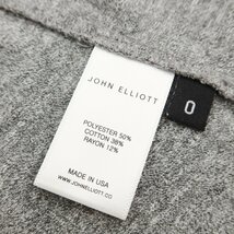 【中古】ジョン エリオット John Elliott ポリエステルコットン 半袖 Ｔシャツ グレー【サイズ表記0】_画像6