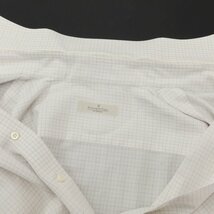 【中古】エルメネジルドゼニア Ermenegildo Zegna コットン チェック ドレスシャツ【L位】_画像6