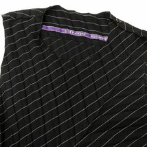 【中古】イッセイミヤケ ISSEY MIYAKE 2023年秋冬 プリーツ ノースリーブ ワンピース ブラックxホワイト【サイズ表記なし（L位）】_画像3