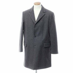 【中古】アクアスキュータム Aquascutum ヘリンボーン織ウール チェスターフィールドコート 【サイズ36】