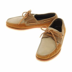 [ б/у ] Lanvin LANVIN комбинированный кожа deck shoes оттенок коричневого [ размер 10]