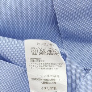 【中古】キートン Kiton su misura コットン ボタンダウン ドレスシャツ ブルーの画像7