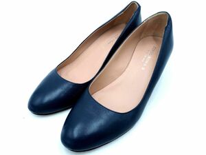 CORSO ROMA 9koruso Rome no-ve middle heel pumps size39(24.5? rank )/ navy blue ## * eca4 lady's 