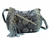 MICHAEL KORS マイケルコース パイソン柄 2WAY ショルダー バッグ カーキ ■■ ☆ eca5 レディース_画像1