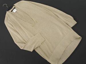 VICKY ビッキー Vネック ニット セーター size2/ベージュ ■◇ ☆ eca1 レディース