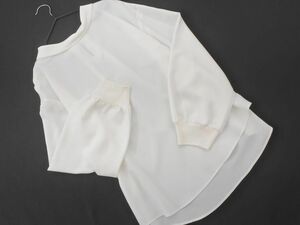  cat pohs OK KUMIKYOKU Kumikyoku blouse shirt size2/ eggshell white #* * eca4 lady's 