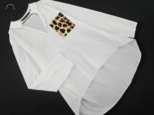 ネコポスOK ZARA basic ザラ ベーシック プルオーバー シャツ sizeS/白 ■◇ ☆ eca4 レディース