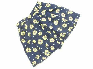 JILLSTUART Jill Stuart floral print dot culotte pants size2/ navy blue #* * eca4 lady's 