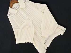 LOWRYS FARM Lowrys Farm Polo вязаный свитер sizeF/ "теплый" белый #* * eca4 женский 
