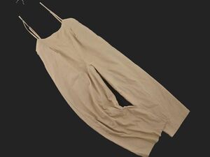  Earth Music & Ecology linen. wide overall overall sizeL/ beige #* * eca5 lady's 