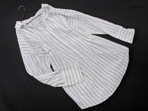 MOUSSY Moussy stripe shirt One-piece size1/ eggshell white #* * eca5 lady's 