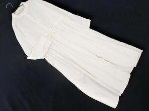 PURILpyuli reflet a long shirt One-piece sizeXS/ white #* * eca6 lady's 